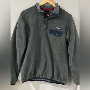 Patagonia Charcoal Fleece with Navy Accents